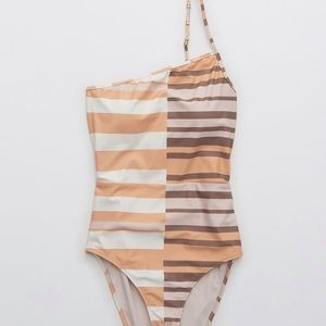 Aerie One Shoulder One Piece Swimsuit